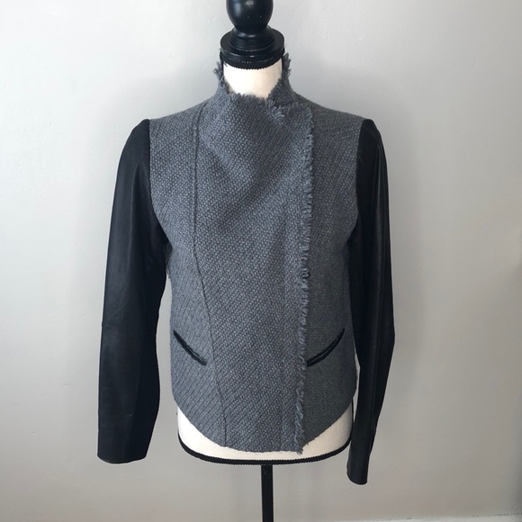 Vince Tweed and Leather jacket - Picture 5 of 13